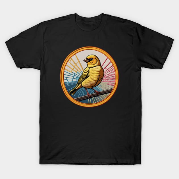 Canary Embroidered Patch T-Shirt by Xie